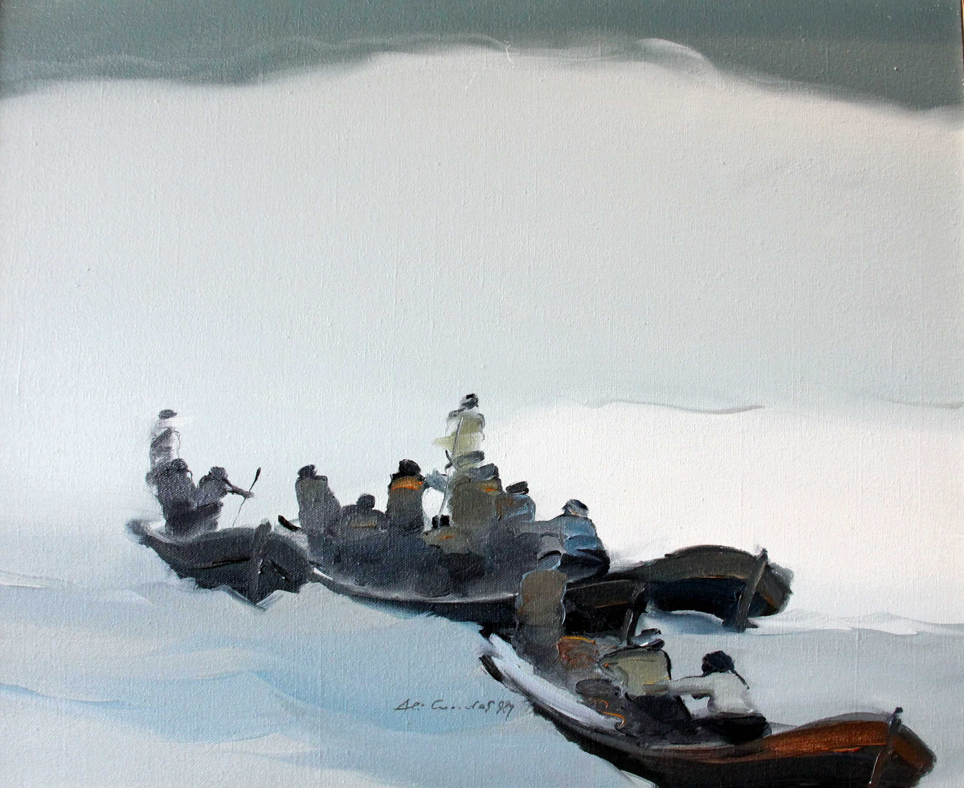 ALİ CANDAŞ, İsimsiz- Untitled, 1989, Tuval üzerine yağlıboya- Oil on canvas, 45x55 cm
